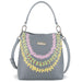 Happy Wahine, Crossbody Abby Lei Grey Happy Wahine