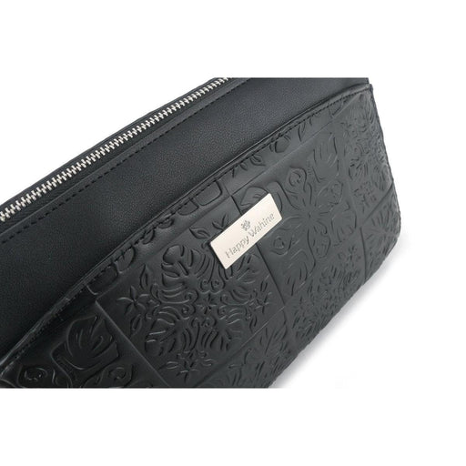 Happy Wahine, Crossbody Brittney Quilt Embossed Black Happy Wahine