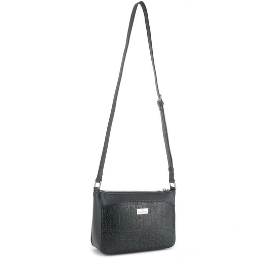 Happy Wahine, Crossbody Brittney Quilt Embossed Black Happy Wahine