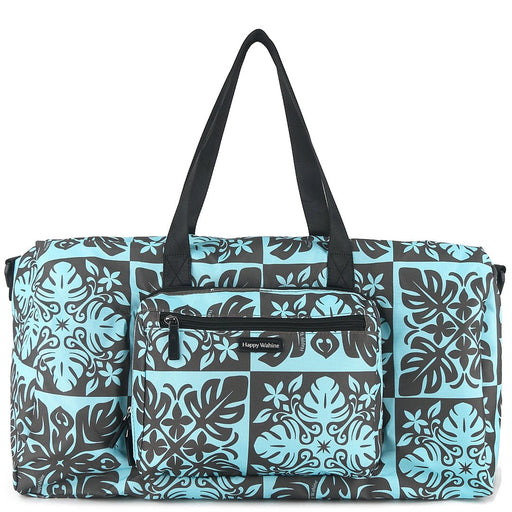 Happy Wahine, Duffle Bag Stephanie Quilt Blue Happy Wahine