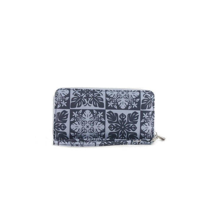 Happy Wahine Kaylee Wallet, Ke'olu Quilt Black Happy Wahine