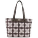 Happy Wahine Tote Bag Ke'olu Quilt Palaka Brown Happy Wahine