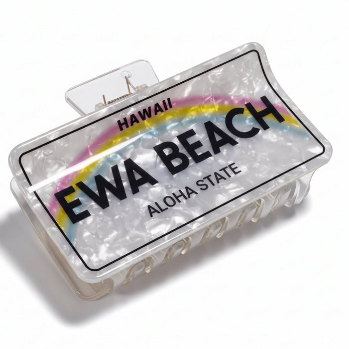 Hawaii State License Plate Hair Claw Leilanis Attic