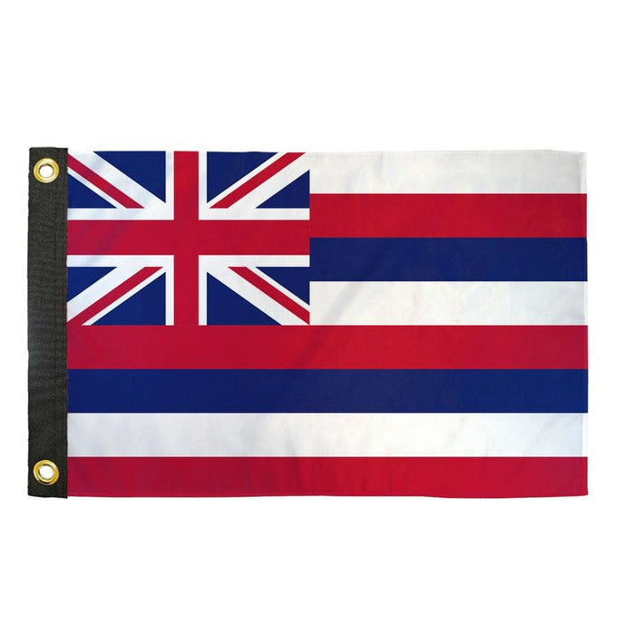 Hawaii State 12"x18" Boat Flag Flagsimporter