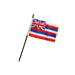Hawaii State 4x6 in Stick Flag Flagsimporter
