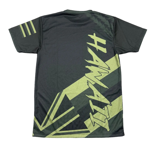 Hawaii State Flag Jersey T-Shirt - Green and Black Leilanis Attic