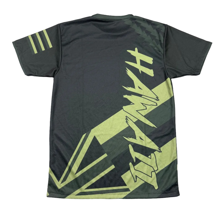 Hawaii State Flag Jersey T-Shirt - Green and Black Leilanis Attic