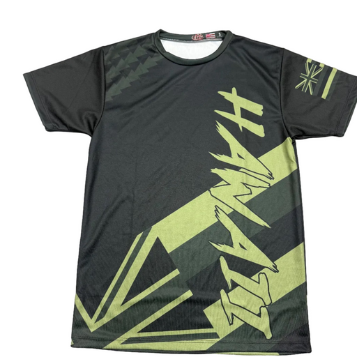 Hawaii State Flag Jersey T-Shirt - Green and Black Leilanis Attic