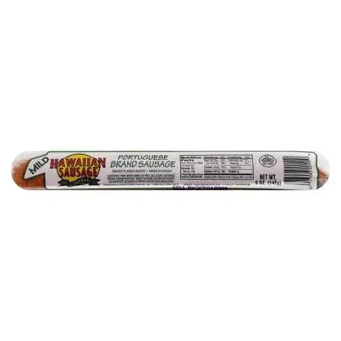 Hawaiian Brand Portuguese Sausage Mild 5oz - Food - Leilanis Attic