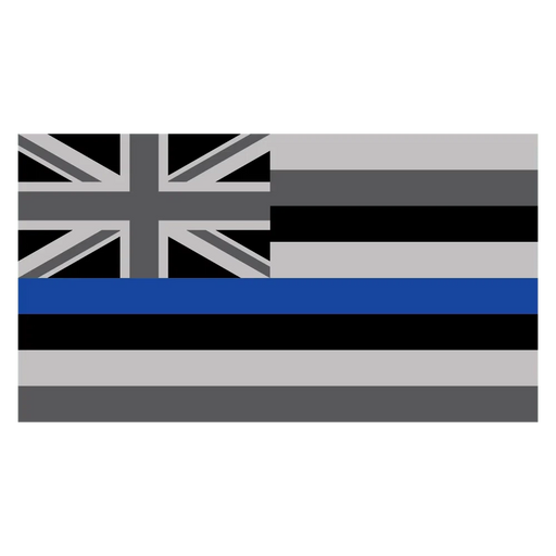 Hawaiian Flag Thin Blue Line Sticker - Leilanis Attic