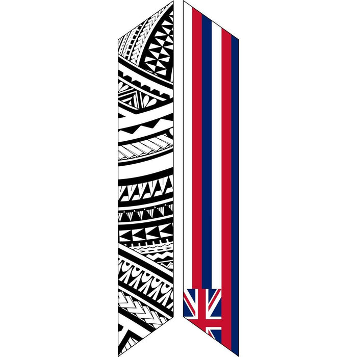 Hawaiian Flag and Tribal Graduation Stole Leilanis Attic