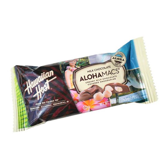 Aloha Macs – 2-Piece Milk Chocolate Macadamia Nuts | Hawaiian Host