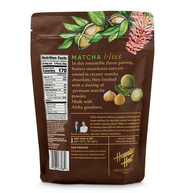 Hawaiian Host, Matcha White Chocolate 16oz - Food
