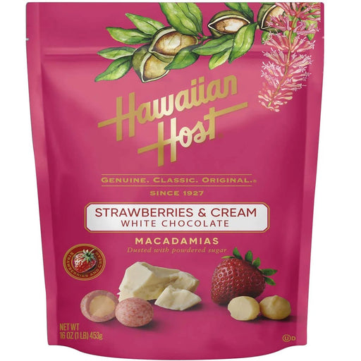 Hawaiian Host, Strawberries and Cream White Chocolate 16oz Sam's Club