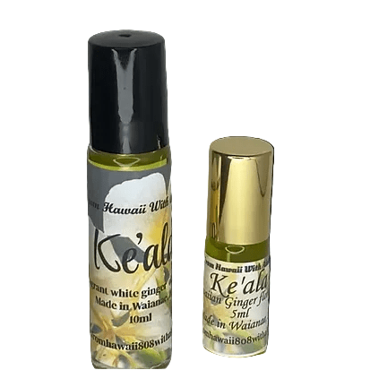 Hawaiian Perfume Oil "Keala" (White Ginger), 2 sizes From Hawaii 808 with Aloha
