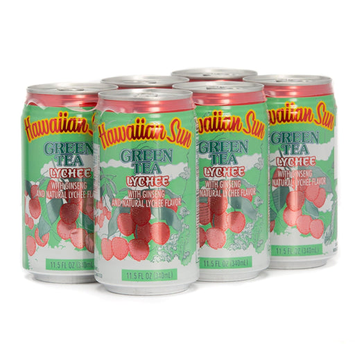 Hawaiian Sun Green Tea Lychee Can Juice Drink - Juice
