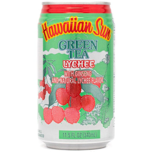 Hawaiian Sun Green Tea Lychee Can Juice Drink - Juice
