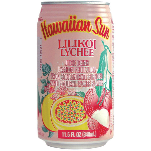 Hawaiian Sun Lilikoi Lychee Can Juice Drink - Juice