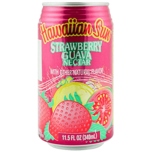 Hawaiian Sun Strawberry Guava Can Juice Drink - Juice