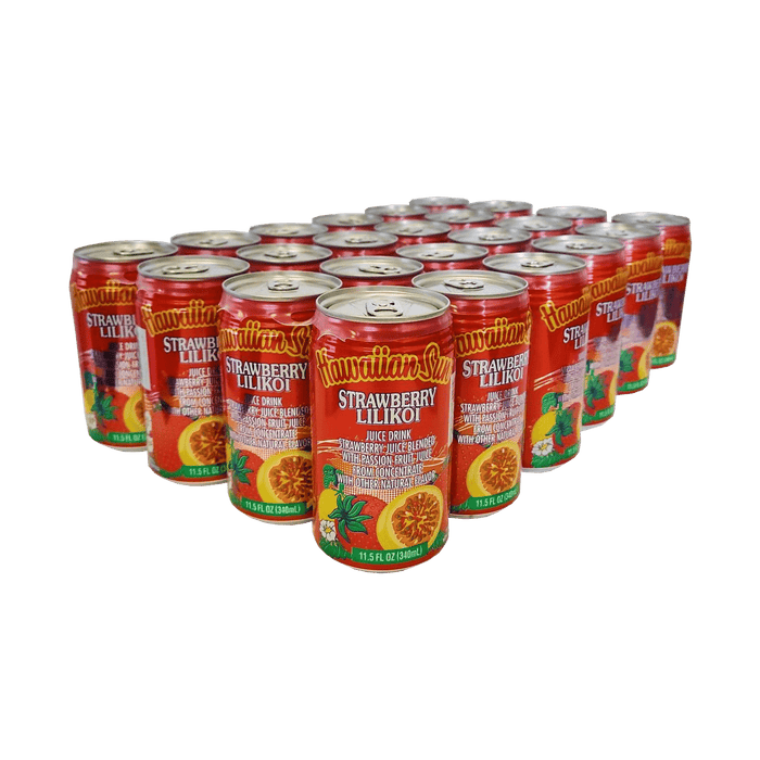 Hawaiian Sun Strawberry Lilikoi Can Juice Drink — Leilanis Attic Hawaiian Sun Strawberry Lilikoi Can Juice Drink — Leilanis Attic