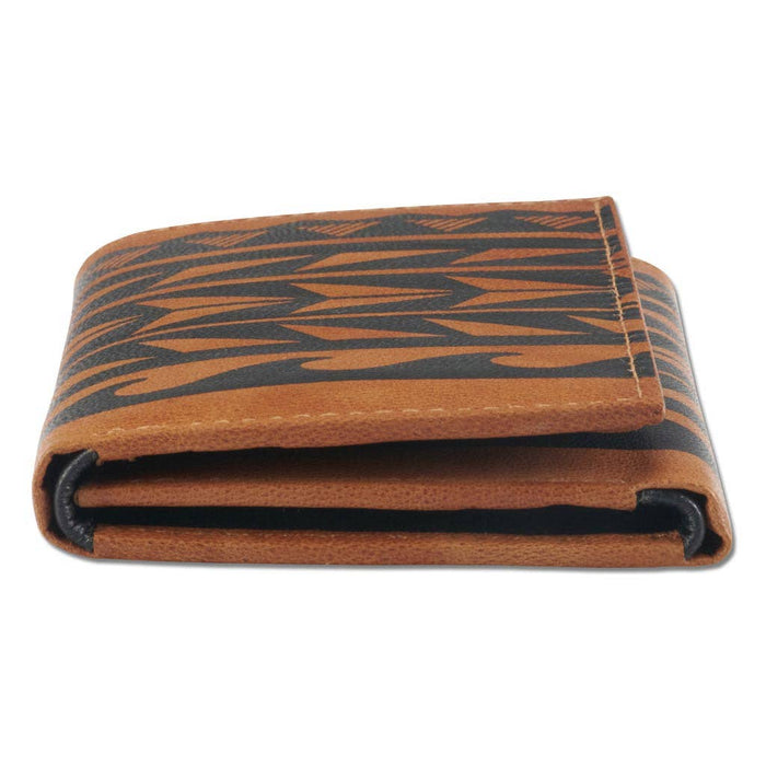 Hawaiian tattoo Trifold Wallet - Art "Maka Ihe" by Keahi Raikes NA KOA