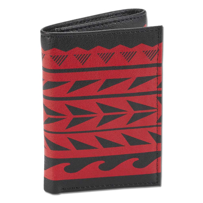 Hawaiian tattoo Trifold Wallet - Art "Maka Ihe" by Keahi Raikes NA KOA