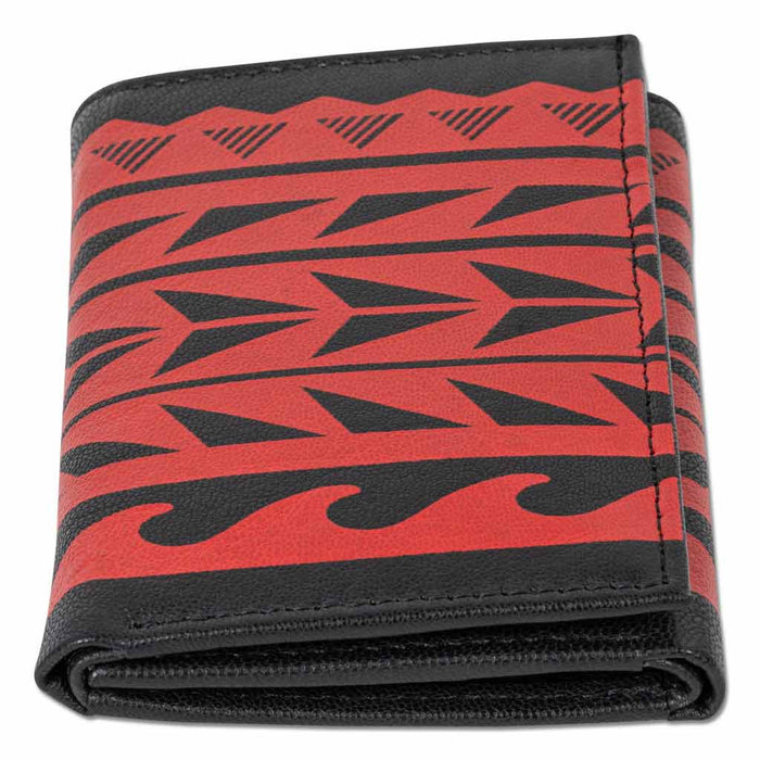 Hawaiian tattoo Trifold Wallet - Art "Maka Ihe" by Keahi Raikes NA KOA