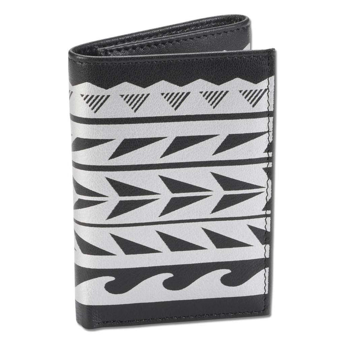 Hawaiian tattoo Trifold Wallet - Art "Maka Ihe" by Keahi Raikes NA KOA