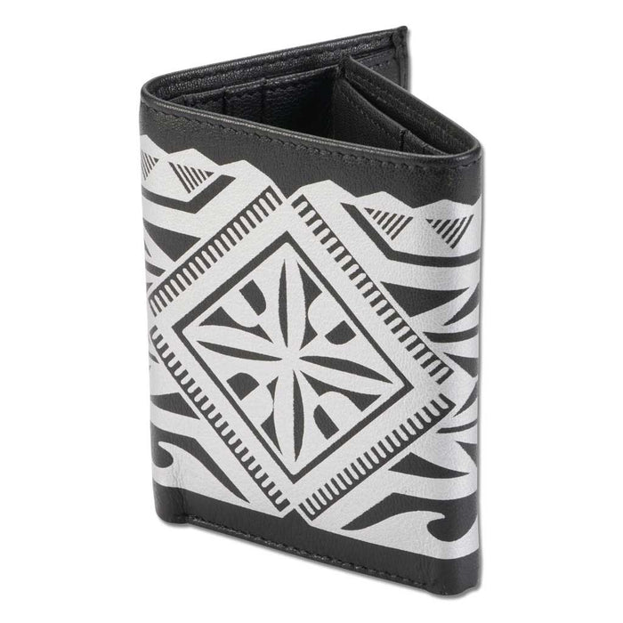 Hawaiian tattoo Trifold Wallet - Art "Maka Ihe" by Keahi Raikes NA KOA