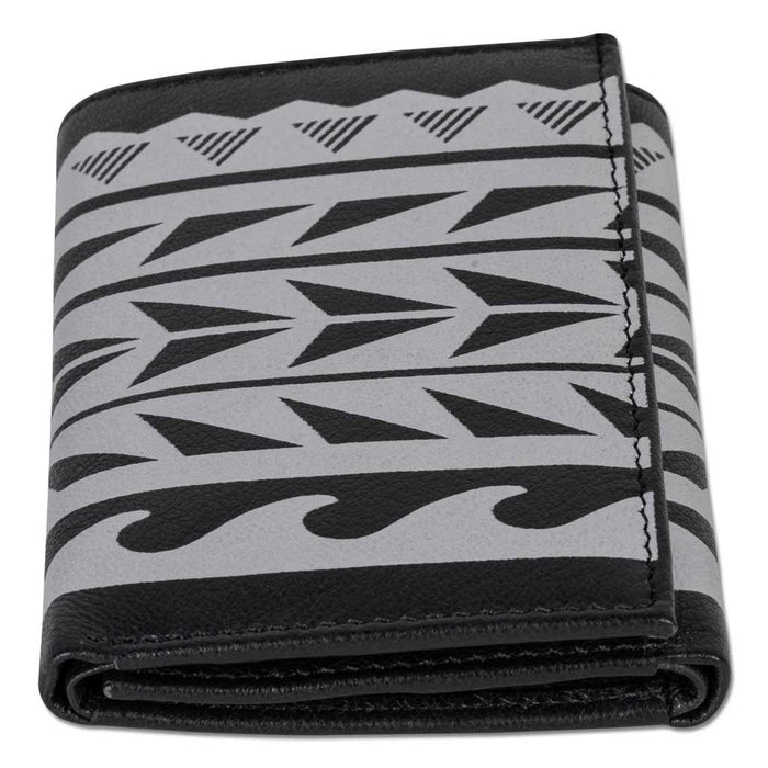 Hawaiian tattoo Trifold Wallet - Art "Maka Ihe" by Keahi Raikes NA KOA