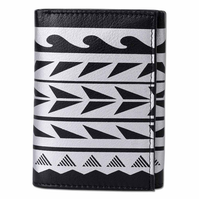 Hawaiian tattoo Trifold Wallet - Art "Maka Ihe" by Keahi Raikes NA KOA