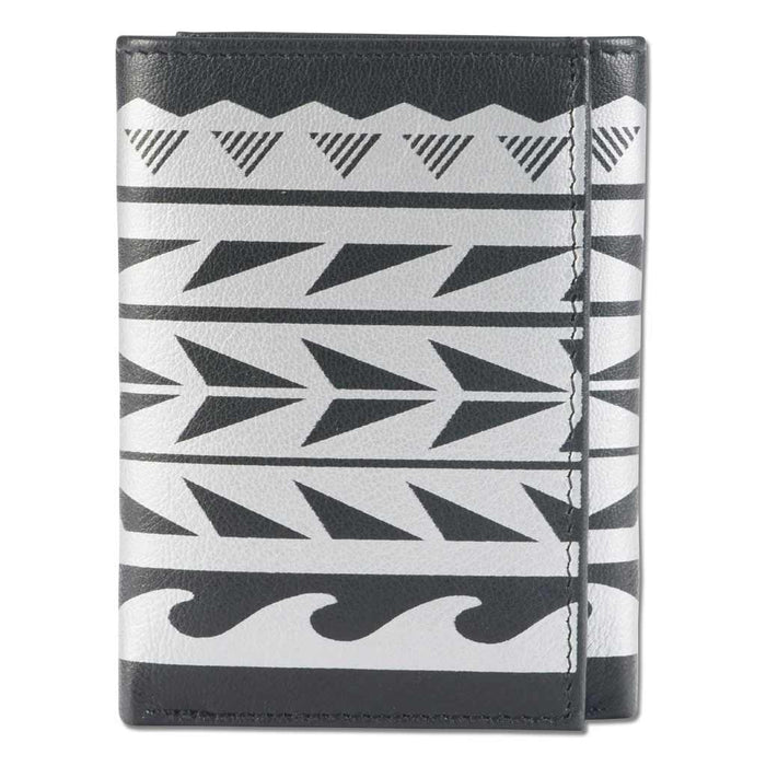 Hawaiian tattoo Trifold Wallet - Art "Maka Ihe" by Keahi Raikes NA KOA