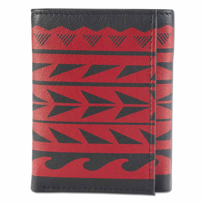 Hawaiian tattoo Trifold Wallet - Art "Maka Ihe" by Keahi Raikes NA KOA