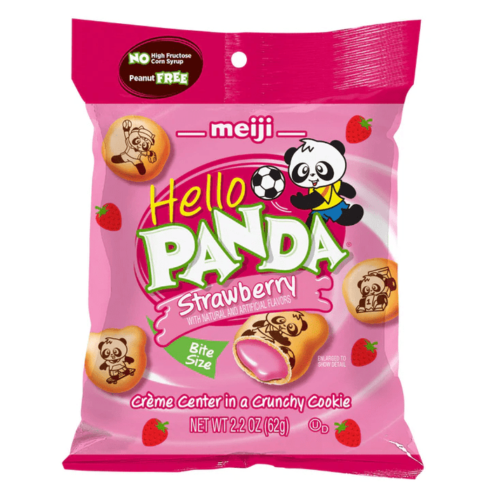 Hello Panda Biscuits with Strawberry Cream 2.2oz-Food-Leilanis Attic