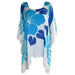 Hibiscus Floral Print Poncho Dress DK Hawaiian Collection