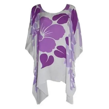 Hibiscus Floral Print Poncho Dress DK Hawaiian Collection