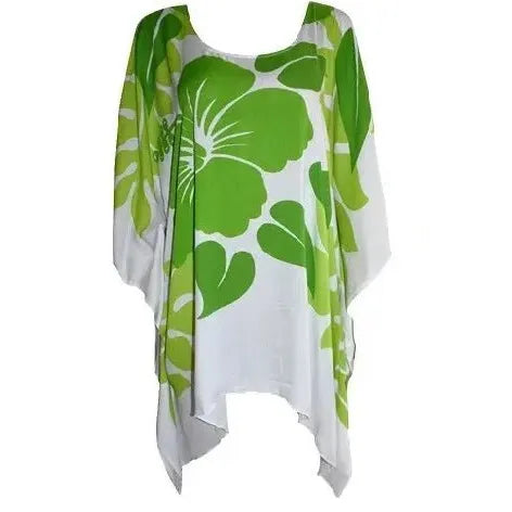Hibiscus Floral Print Poncho Dress DK Hawaiian Collection