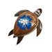 Hibiscus Shell Wooden Honu Magnet DK Hawaiian Collection