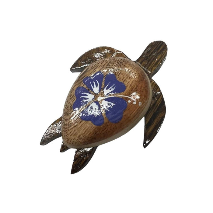 Hibiscus Shell Wooden Honu Magnet DK Hawaiian Collection
