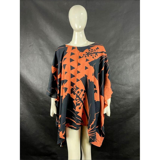 Hibiscus Triangle Tunic - Chili Oil/Black Casual Movements Inc.