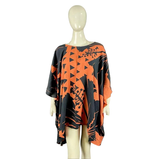 Hibiscus Triangle Tunic - Chili Oil/Black Casual Movements Inc.