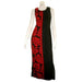 Hilo Hattie "Prince Kuhio" Long Dress, Black/Red - Aloha Dress - Leilanis Attic