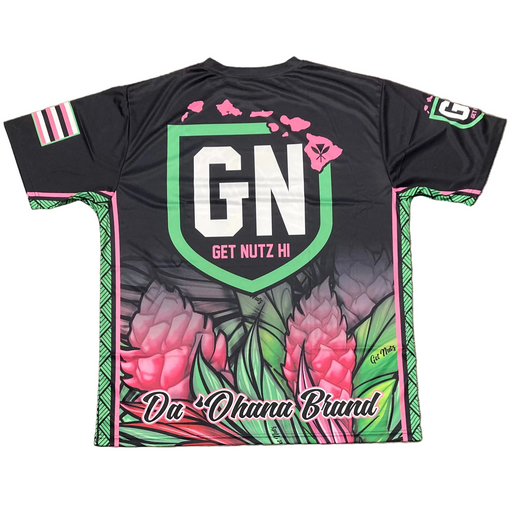 Get Nutz Hawaii, Script Ginger Sublimated Jersey - Adult Get Nutz Hawaii