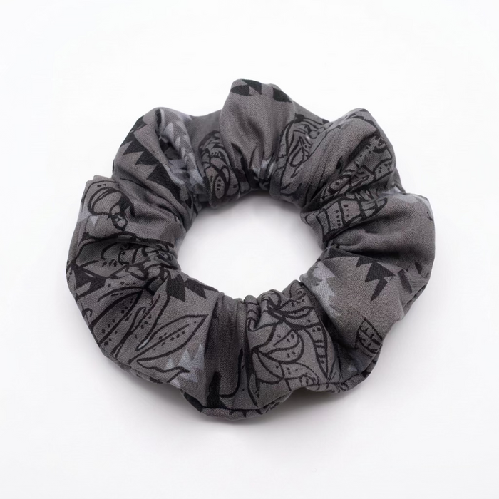 Tribal Floral Scrunchie, Gray Leilanis Attic