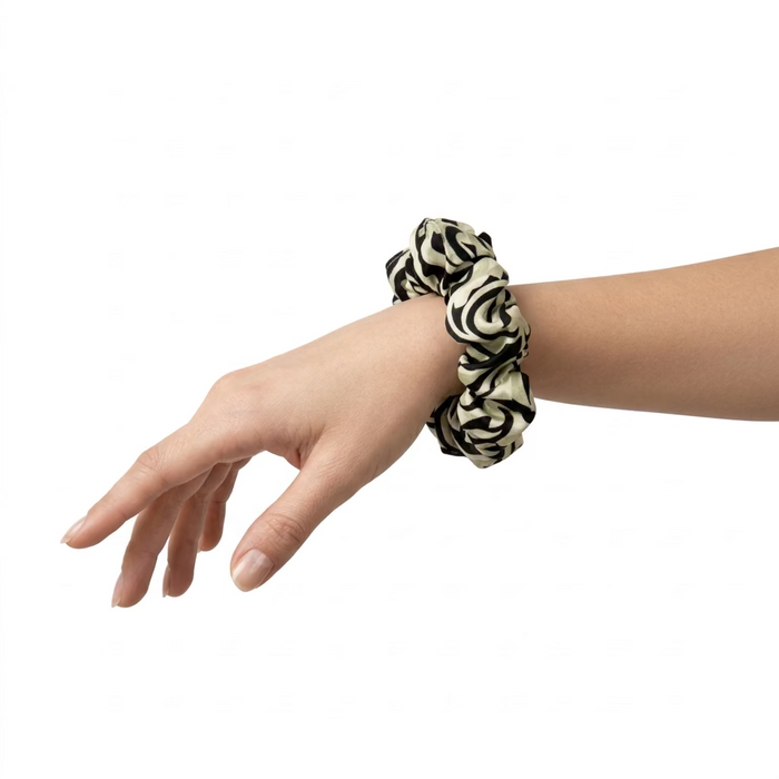Floral Scrunchie, Sage/Black Leilanis Attic