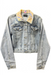 Hawaii Style Denim Jacket, Tan Lei Palaka- Crop Leilanis Attic