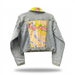 Hawaii Style Denim Jacket, Tan Lei Palaka- Crop Leilanis Attic