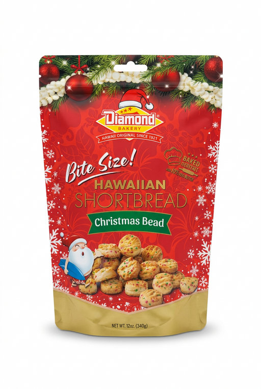 Shortbread Bites Christmas Bead, 12oz Diamond Bakery