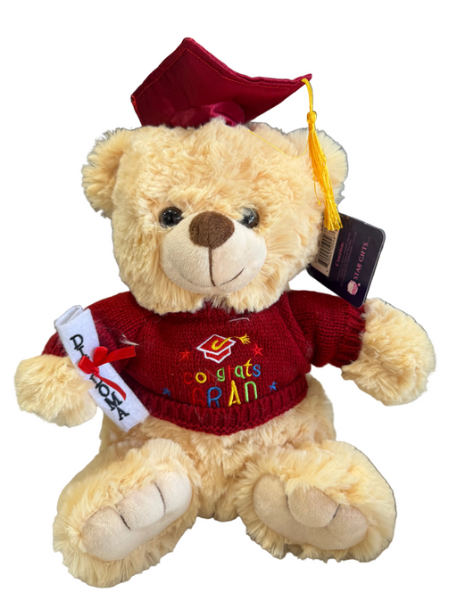 Graduation Teddy Bear, 12" Tall Leilanis Attic