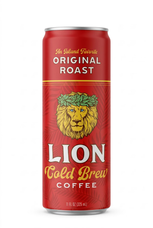 Lion Cold Brew - Original Roast, 11oz RTD Can Hawaii Coffee Company